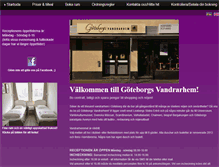 Tablet Screenshot of goteborgsvandrarhem.se